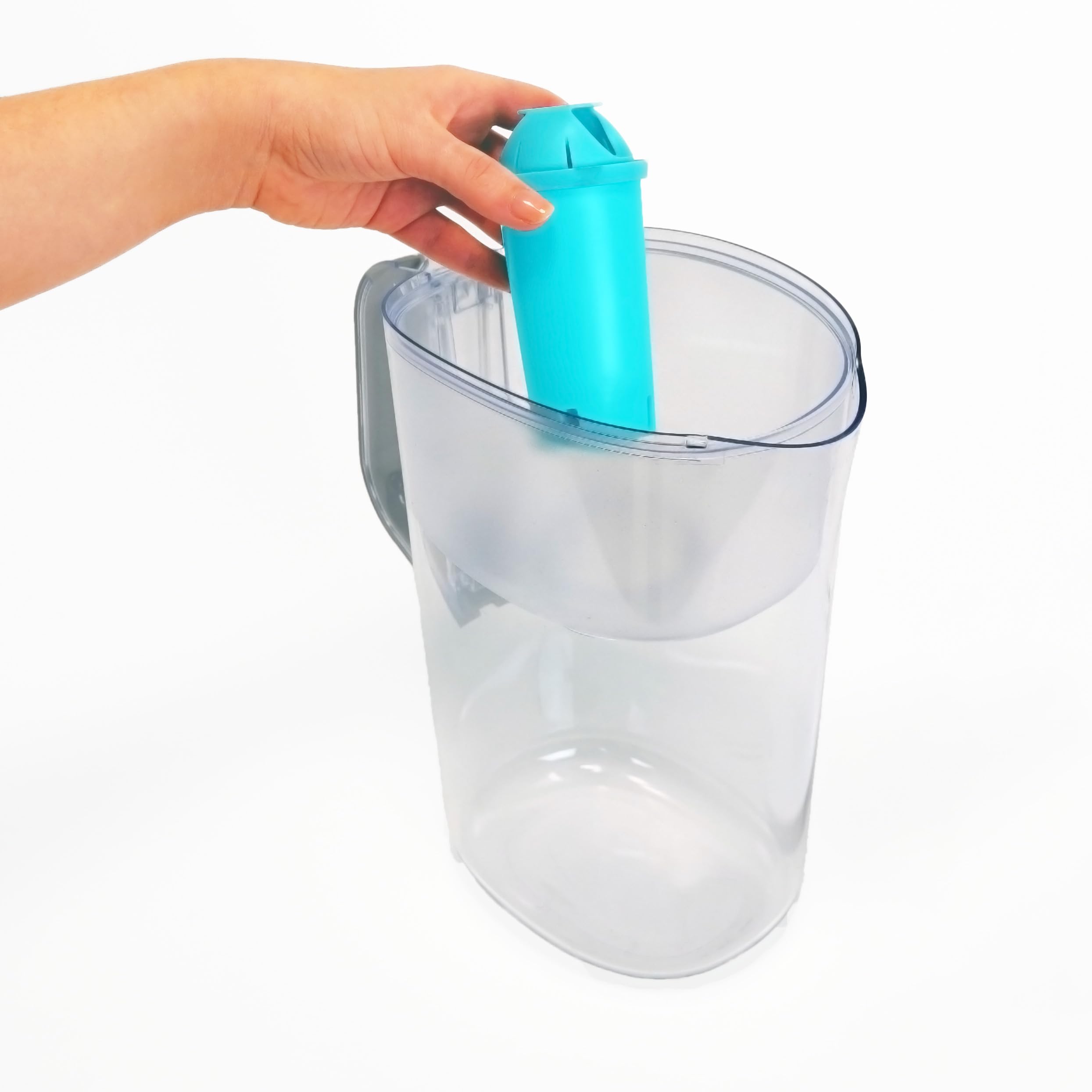 Eco-Friendly Brita Standard Compatible Water Filter Cartridge - Refillable & Reusable Filter for Brita Pitcher with Softener Pack - Pure Water for Home, Office & Travel Use