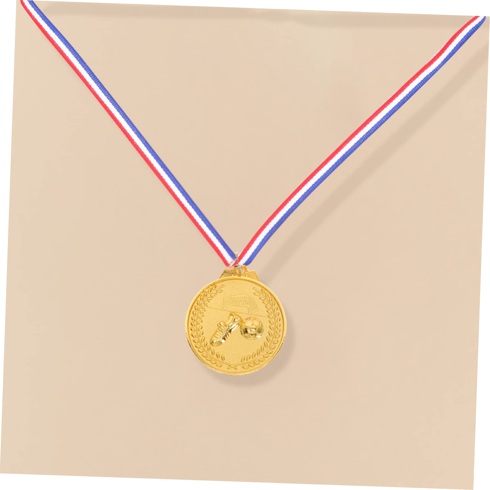 PAMINGONO 3-Piece Sports Reward Set - Football Trophies & Medals for Kids, Soccer Awards, Iron Sports Decor - Perfect for Tournaments, Team Parties & Achievement Celebrations