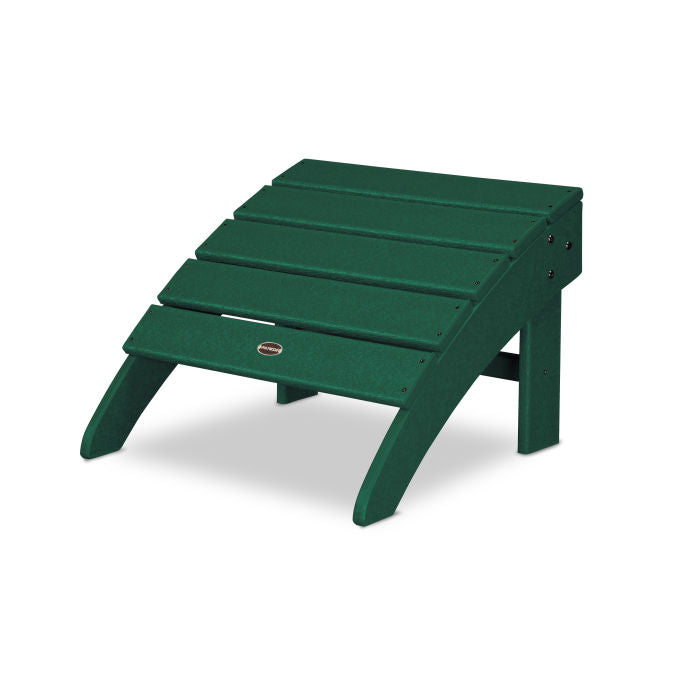 POLYWOOD Palm Coast Outdoor Ottoman - Weather-Resistant, Durable & Stylish - Perfect for Patio, Poolside, or Garden Relaxation