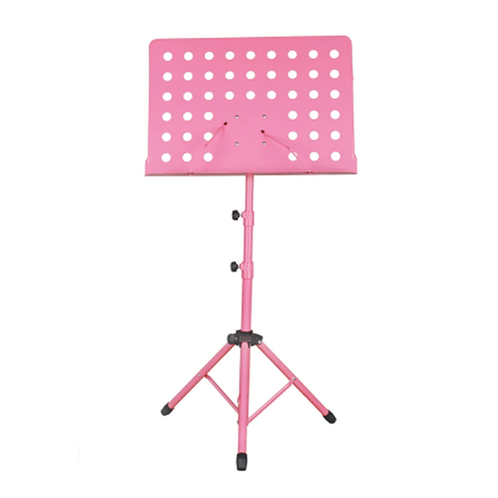 Portable Table Top Music Stand for Violin - Adjustable Angle, Pink Sheet Music Holder - Perfect for Home Practice, School Band & Outdoor Performances