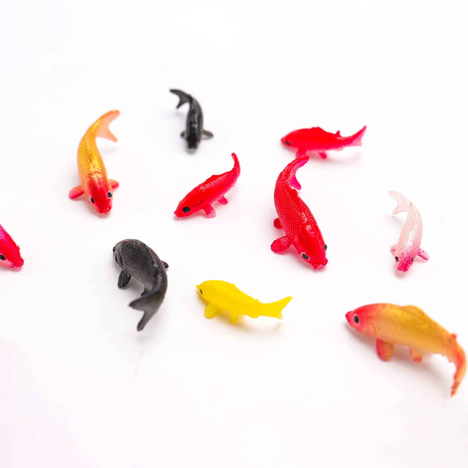 40Pcs Mini Koi Fish Figurines - Tiny Goldfish Decorations for Fairy Gardens, Aquariums & Home Decor | Perfect for DIY Crafts, Terrariums & Miniature Landscapes