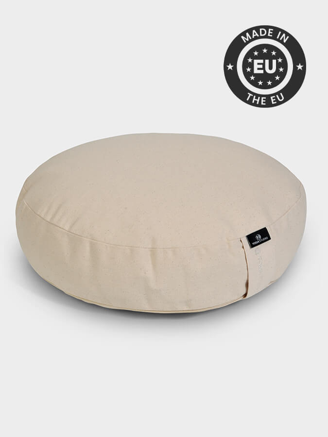 Organic Buckwheat Meditation Cushion for Yoga & Zen Practice - Comfortable Zafu Pillow for Home Studio, Meditation, and Mindfulness - Perfect for Stress Relief & Relaxation