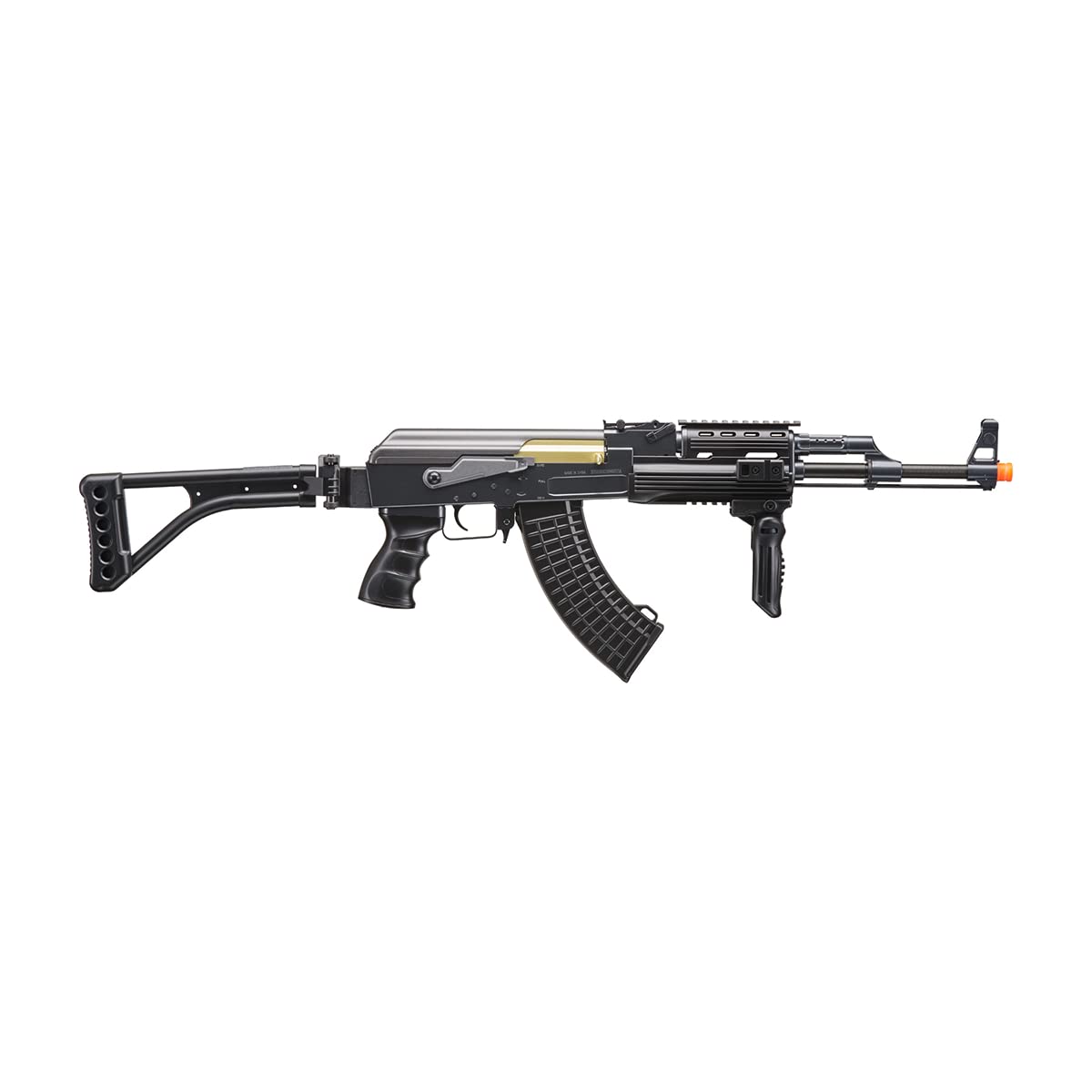 365 FPS DE Airsoft AK-47 AEG Rifle with Side Folding Stock - Includes Battery & Charger (Black) | Perfect for Tactical Training, Airsoft Games & Outdoor Shooting Practice