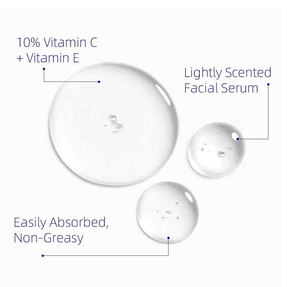 Best Vitamin C Facial Serum for Brightening & Hydration - Anti-Aging Moisturizing Face Serum for Glowing Skin - Day & Night Skincare Routine