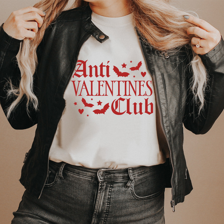 Anti Valentine's Day T-Shirt - Funny Sarcastic Graphic Tee for Singles & Breakups - Perfect for Galentine's Day, Singles Awareness Day & Ironic Valentine's Gifts