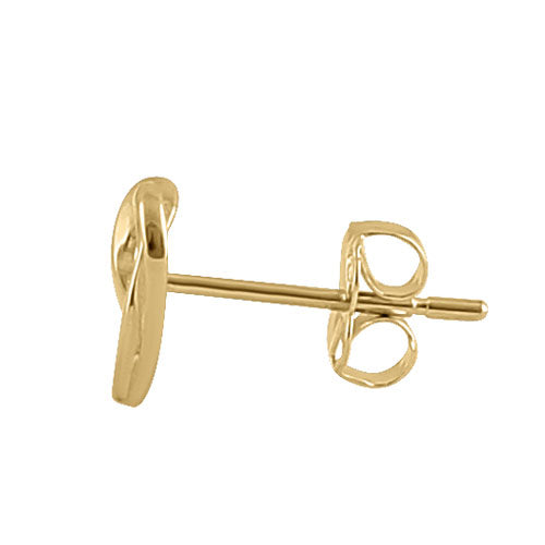 14K Yellow Gold Triquetra Heart Earrings for Women - Celtic Knot Love Symbol Stud Earrings - Perfect for Valentine's Day, Anniversary & Everyday Wear
