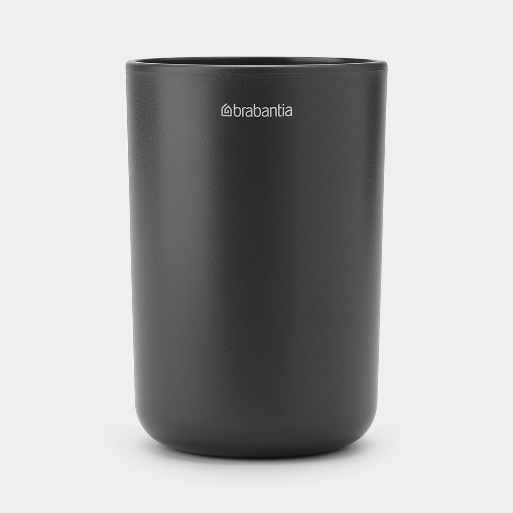 Brabantia Stainless Steel Toothbrush Holder - Wall Mount or Countertop Bathroom Organizer for Brushes & Oral Care Essentials | Perfect for Modern Homes & Spa-Like Bathrooms