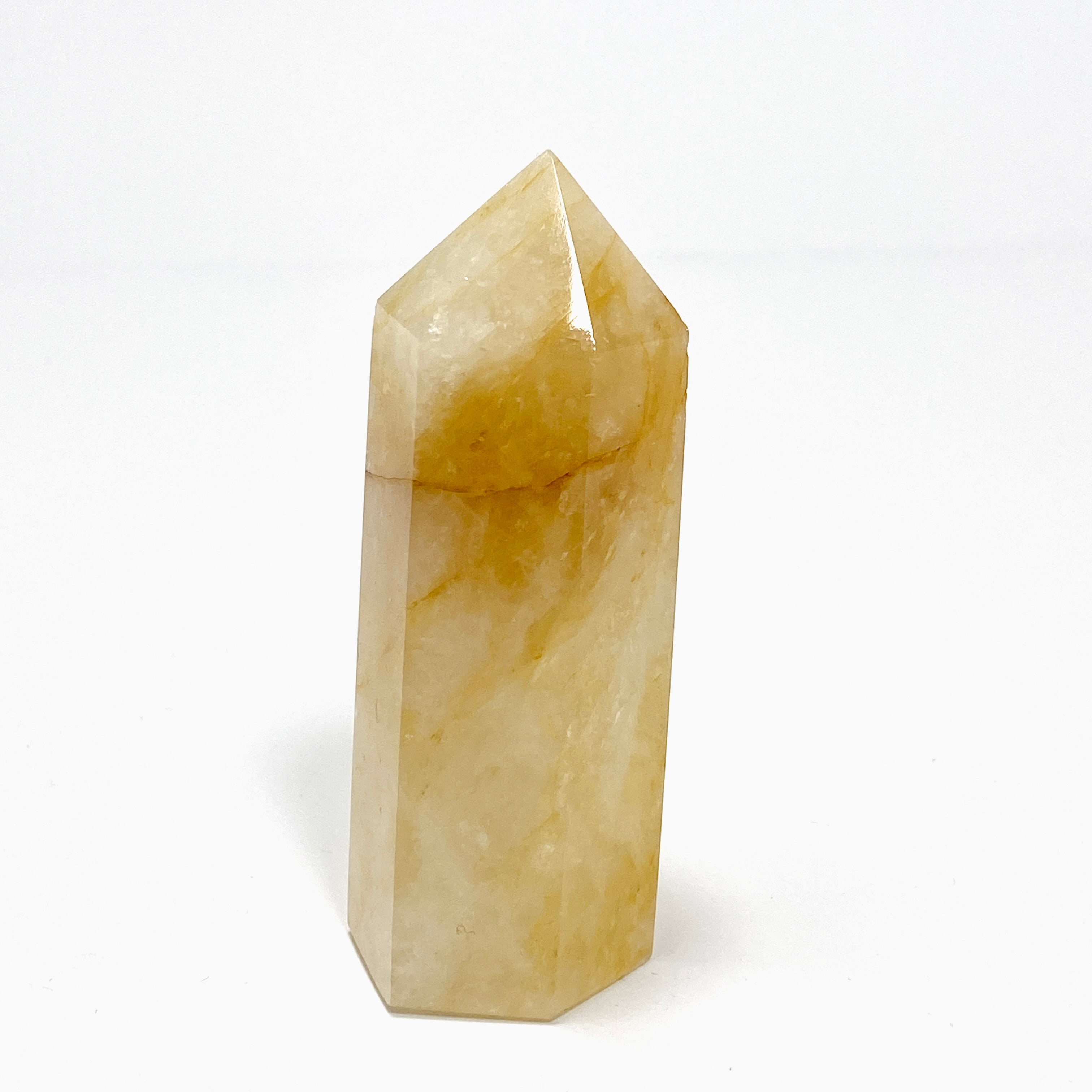 Golden Healer Quartz Generator - Natural Healing Crystal for Energy Cleansing & Chakra Balancing | Perfect for Meditation, Reiki & Spiritual Healing