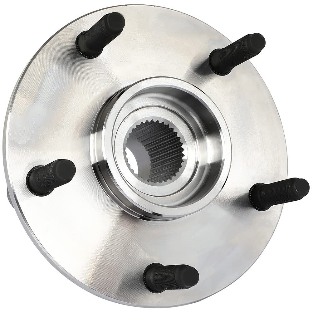 Dodge Ram 1500 Front Wheel Hub Assembly Kit (2 PCS) - Replaces 515038, Fits 2000-2001 Models, 5-Lug Non-ABS Wheel Bearing & Axle Hub - Perfect for Off-Roading & Heavy-Duty Towing