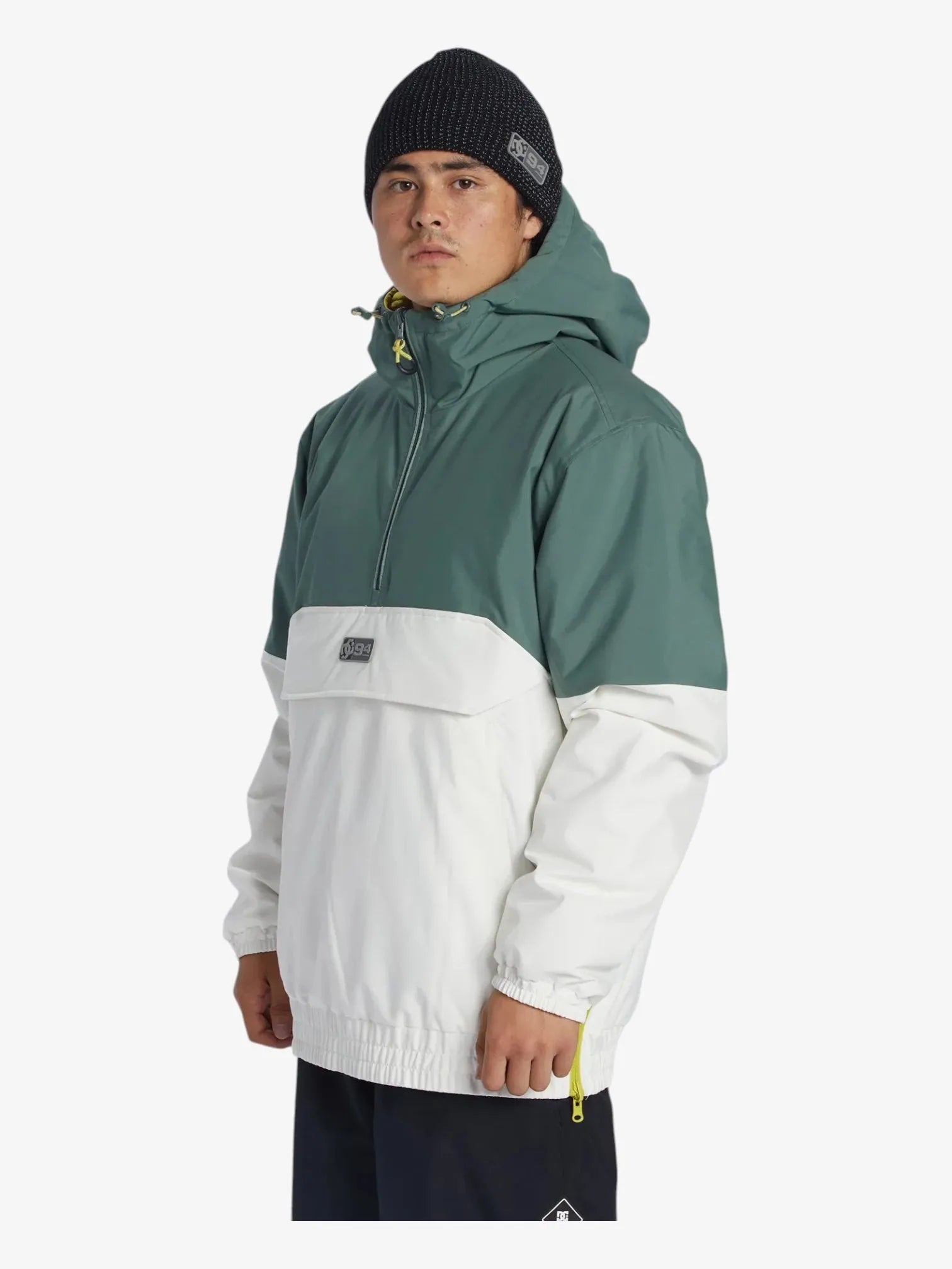 DC Snow Nexus Rev Green White Snowboard Jacket - Waterproof & Insulated for Winter Sports & Outdoor Adventures