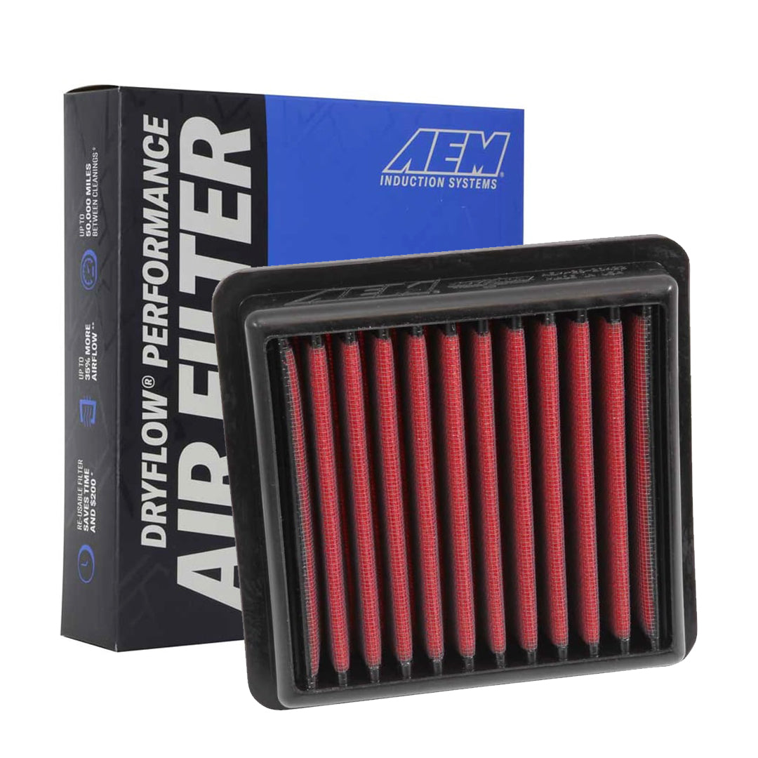 AEM 28-20422 Dryflow Washable Air Filter - High-Performance Reusable Air Filter for Cars, Trucks & SUVs - Perfect for Off-Roading, Racing & Daily Driving