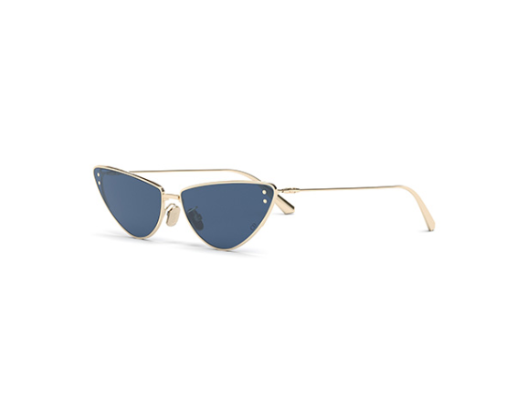 Christian Dior Miss Dior B1U B0B0 Gold & Blue Cat Eye Sunglasses for Women - Luxury Fashion Accessory for Beach, Driving & Outdoor Activities