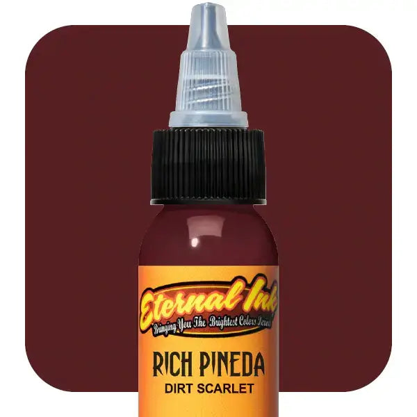 Dirty Scarlet Eternal Ink - 1 oz Tattoo Ink for Professional Artists | Long-Lasting & Vibrant Color | Ideal for Tattoo Studios & Body Art