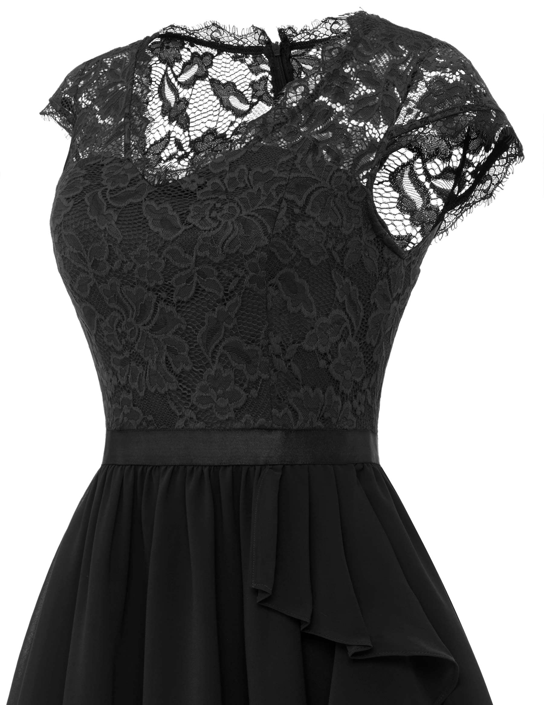 Wedtrend Women's Short Prom Dress 2024 - Floral Ruffle Bridesmaid & Wedding Guest Cocktail Dress for Homecoming, Parties & Special Occasions