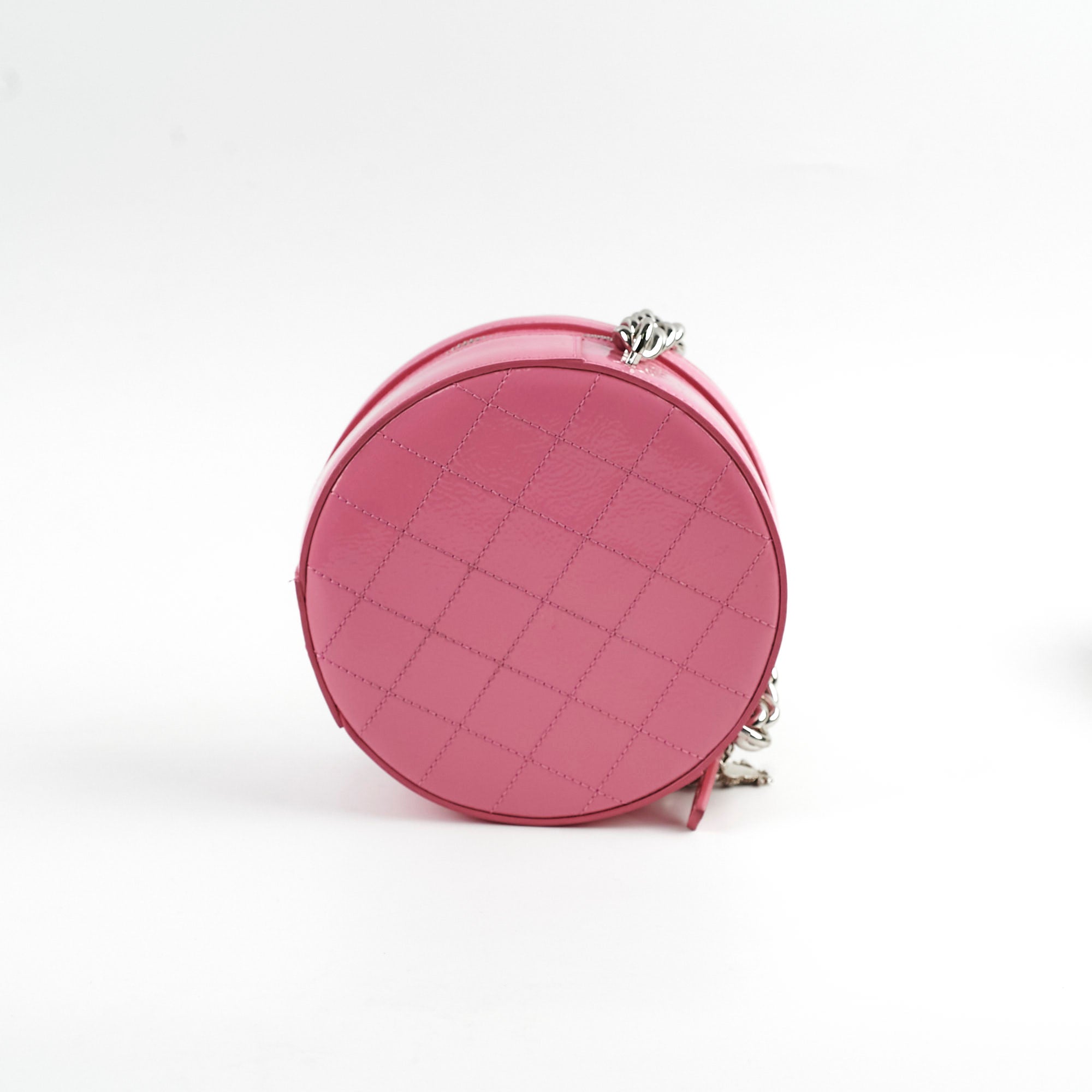 Chanel Patent Leather Round Earth Crossbody Bag in Pink - Elegant Shoulder Bag for Women, Perfect for Parties, Dates, and Everyday Use