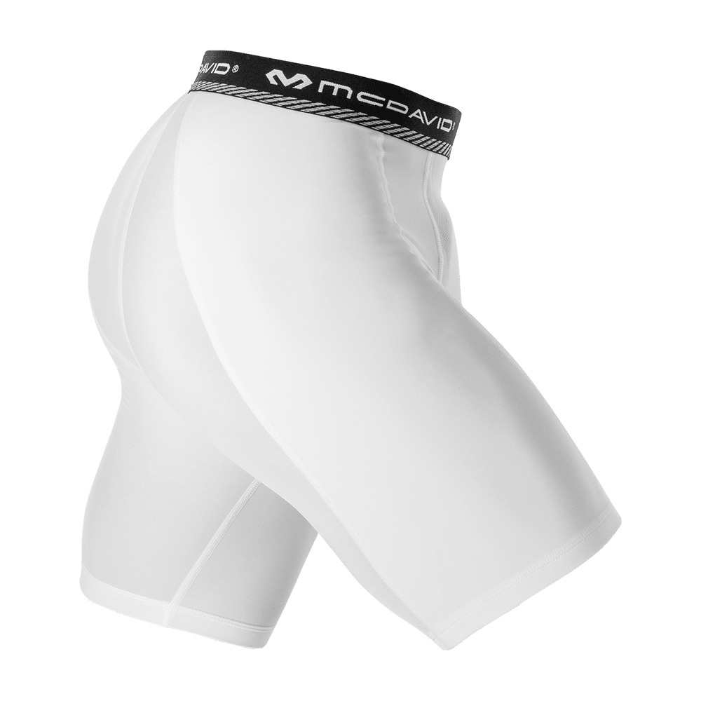 Men's Double Compression Sliding Shorts with Cup Pocket - Moisture Wicking Workout Shorts for Running, Gym & Sports Training