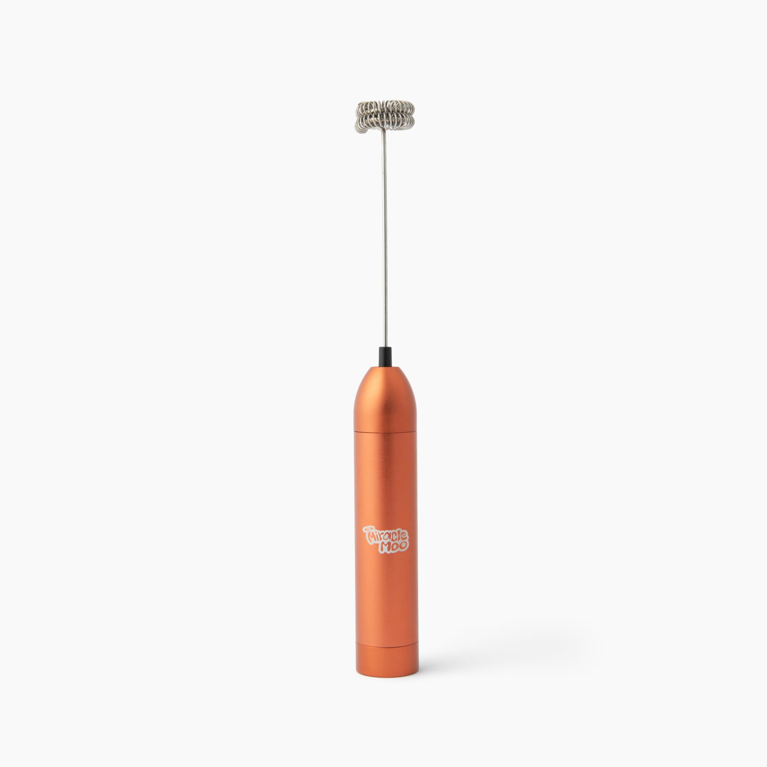 Electric Milk Frother Handheld - Stainless Steel Battery Operated Whisk for Coffee, Latte, Cappuccino, Matcha, Protein Shakes & More - Perfect for Home, Office & Coffee Shops