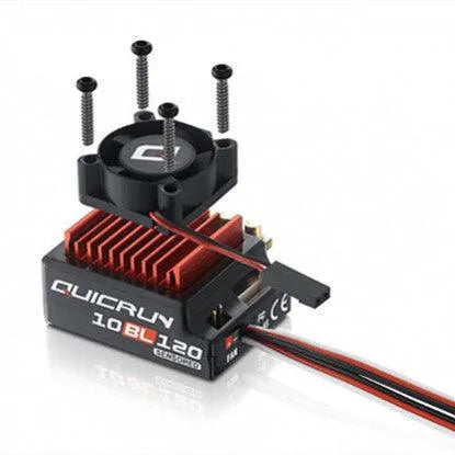 SURPASS Rocket 540 V3 4.5T Brushless Motor with Hobbywing QUICRUN 10BL120 120A ESC Combo for WLtoys 184016 1/10 1/12 RC Racing Cars - Perfect for Off-Road Bashing and Competitive Track Racing