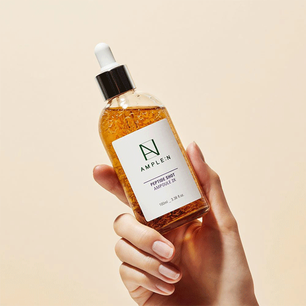 AMPLE:N Peptide Shot Ample 2X - 100ml Large Capacity Collagen Booster Serum for Skin Hydration & Anti-Aging | Perfect for Daily Skincare Routine & Travel Essentials