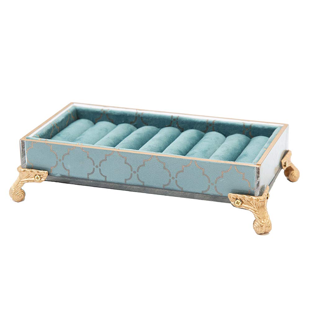 Vintage Glass Earring Holder Stand - Elegant Tabletop Jewelry Display for Earrings, Rings & Small Accessories | Perfect for Boutiques, Bedroom Vanity & Gift Shops