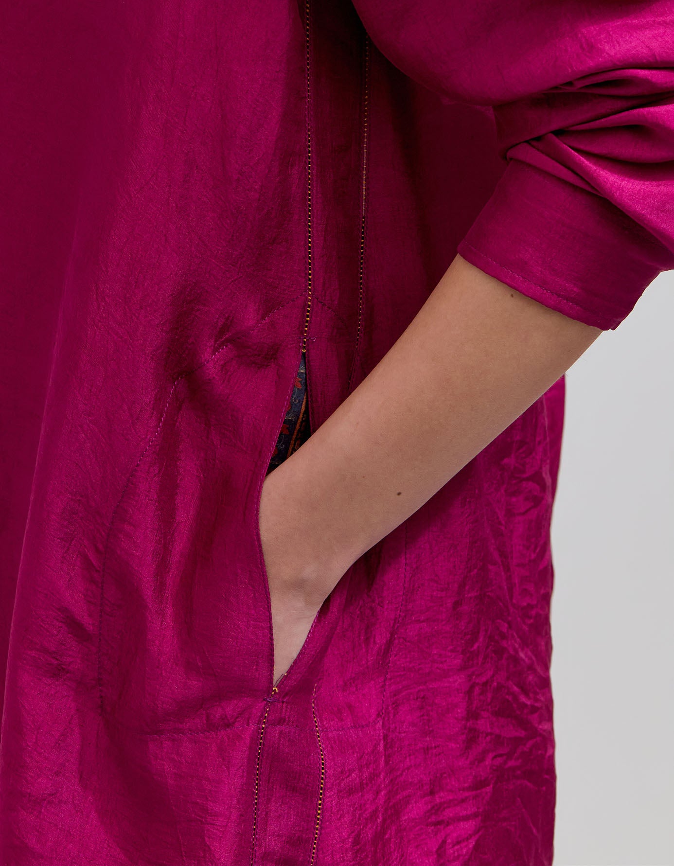 Luxury Oversized Silk Shirt for Women - Elegant Purple Blouse for Casual & Office Wear | Perfect for Layering & Special Occasions