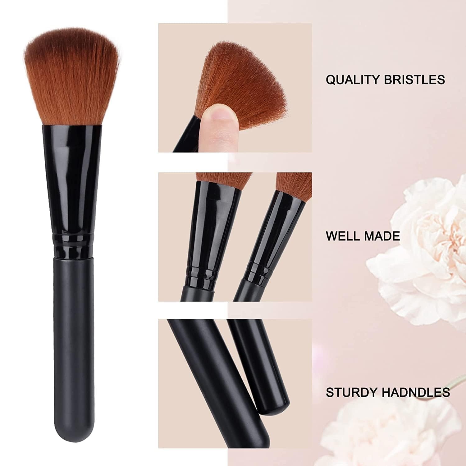 Premium 12-Piece Makeup Brush Set with Storage Barrel - Soft Synthetic Bristles for Foundation, Blending, Contouring & More - Perfect for Professional Artists & Beginners (Black) - Ideal for Home, Travel & Salon Use