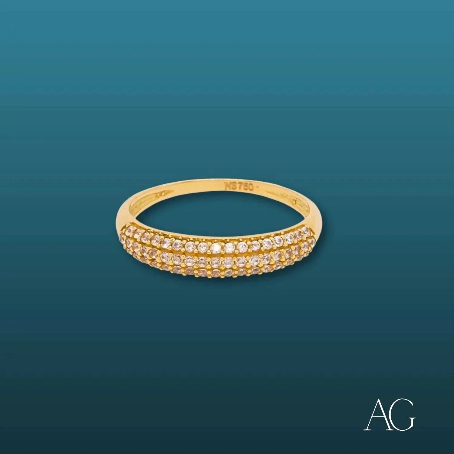18K Gold Plated Cubic Zirconia Ring - Elegant White CZ Solitaire Wrap Ring for Women | Perfect for Engagement, Wedding, Anniversary & Everyday Wear