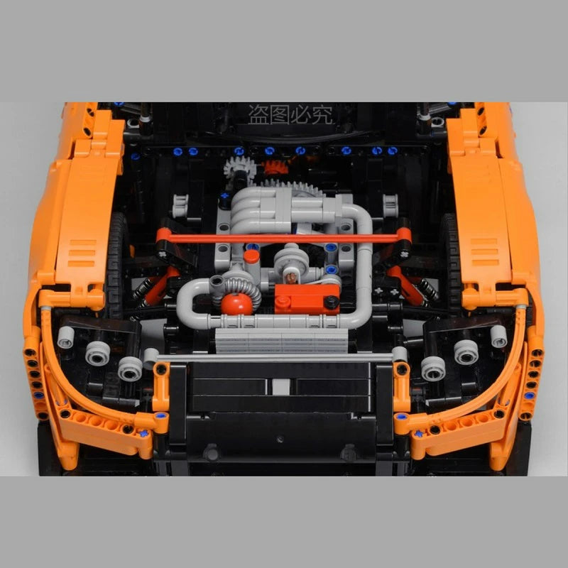 3069PCS MOC 57488 Han's Mazda RX-7 VeilSide Fortune Model Car Kit (1:8 Scale) - Perfect for Car Enthusiasts, Collectors & DIY Builders - Great Gift for Birthday, Christmas & Display in Home/Office