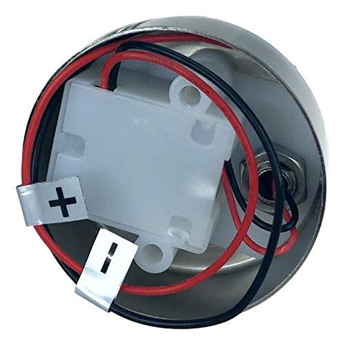 Pactrade Marine Boat RV Auto LED Reading Light - Adjustable Swivel Neck, Warm White, 10-15V 2W, Touch Switch, Non-Magnetic, Satin Nickel Aluminum - Perfect for Night Reading, Cabin Lighting & Vehicle Interiors