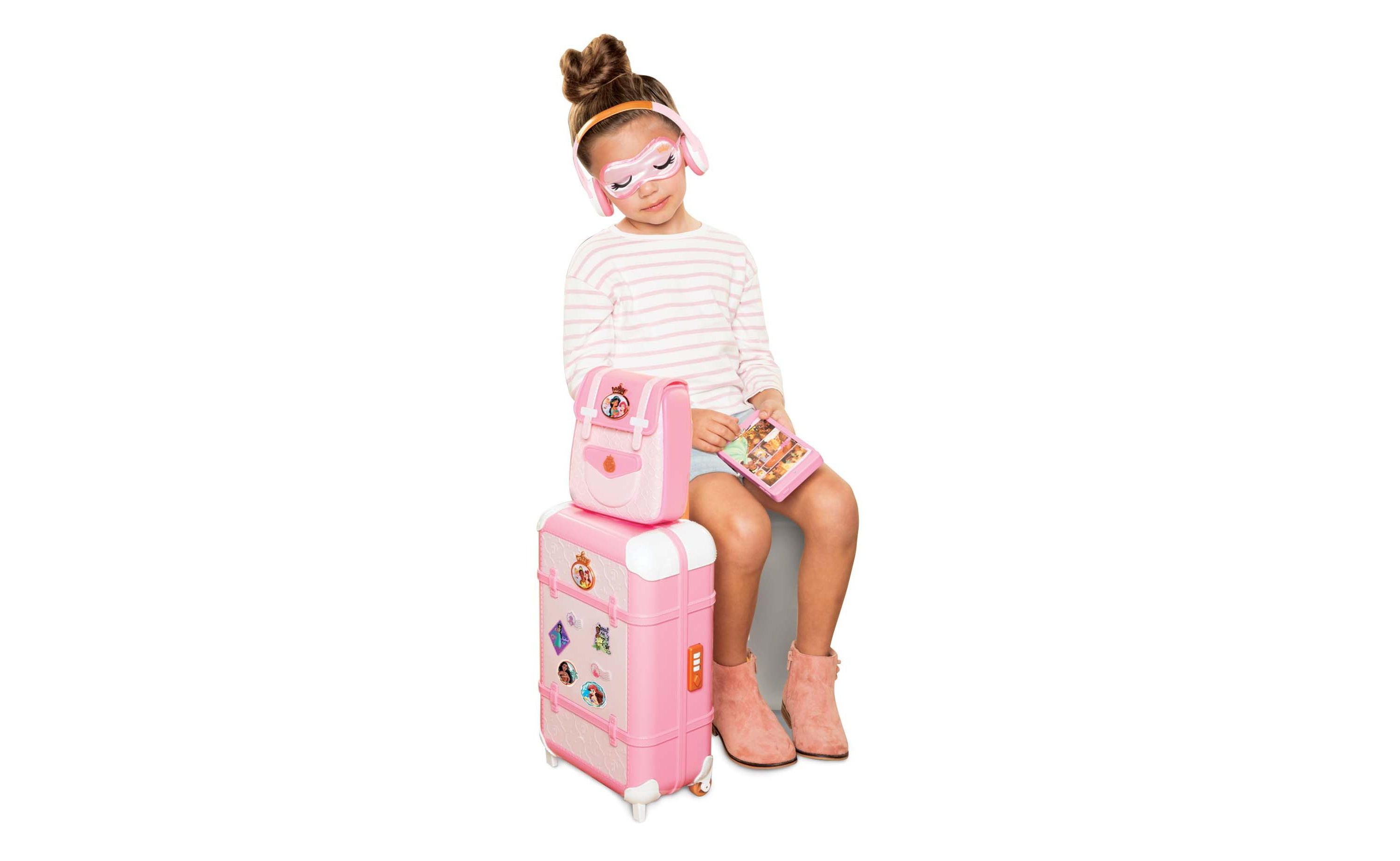 Disney Princess 14-Piece Travel Luggage Set for Kids - Stylish Suitcase with Wheels & Carry-On for Girls' Vacation, School Trips & Airplane Travel
