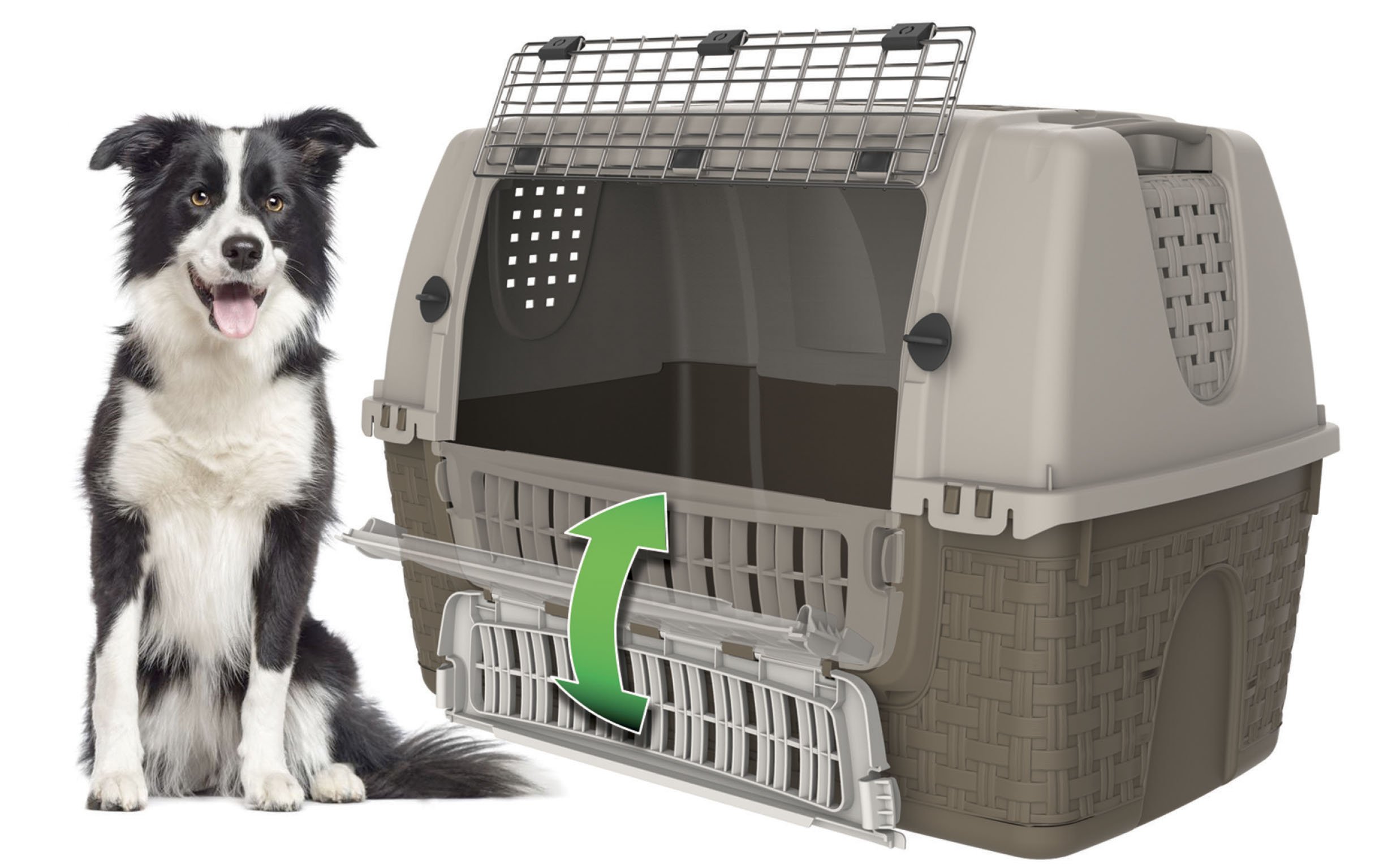 Large Pet Travel Crate for Dogs & Cats - Durable Airline Approved Carrier for Car, Plane & Outdoor Adventures