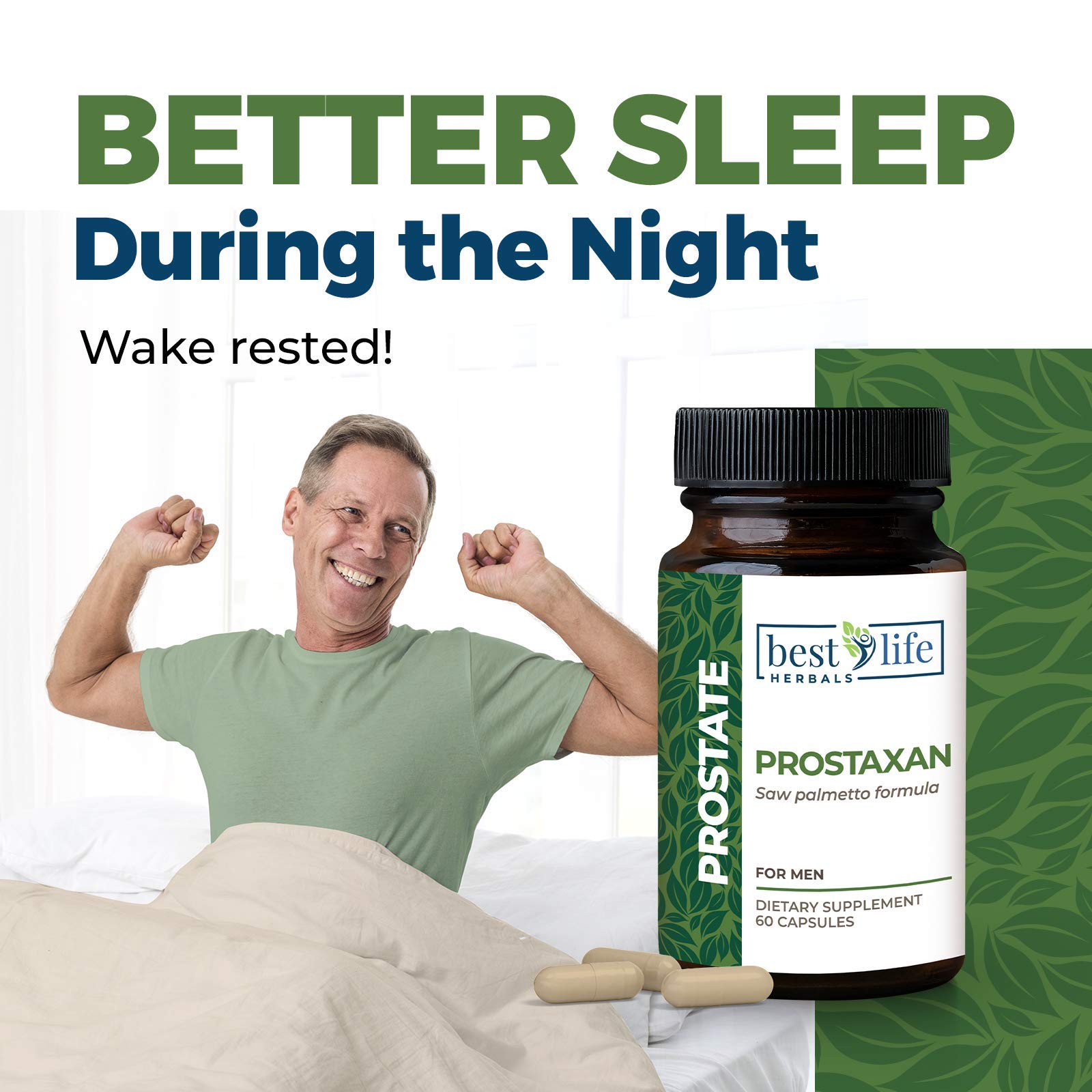 ProstaXan Saw Palmetto Supplement for Men's Prostate & Bladder Support - Natural Herbal Formula for Urinary Health - 4 Bottles (120 Capsules) - Supports Healthy Flow & Comfort - Perfect for Active Men & Seniors