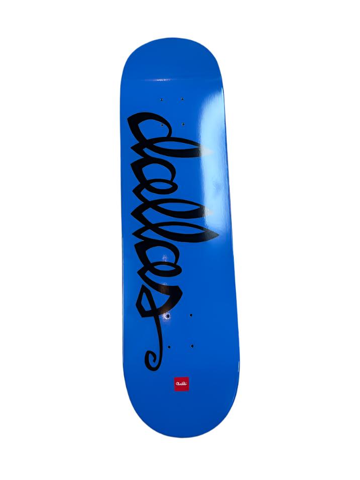 Geometric X Chocolate City Script Deck Dallas - Premium Skateboard Deck for Street & Park Skating - Perfect for Skaters & Collectors
