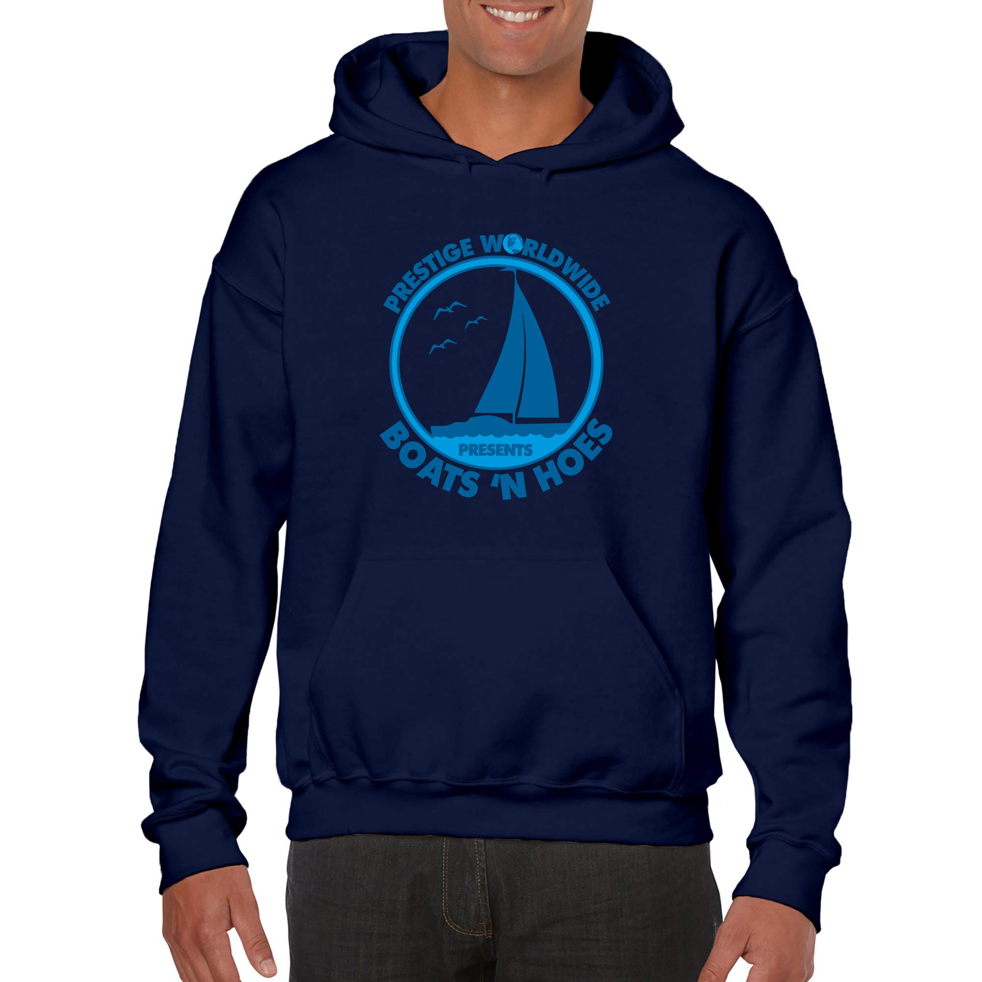 Funny Summer Boating Hoodie - UGP Campus Apparel Prestige Worldwide | Comfortable Cotton Pullover for Beach, Yacht & Outdoor Activities