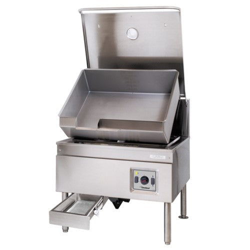 Cleveland SEL40TR 40-Gallon Durapan Electric Tilting Skillet Braising Pan - Commercial Kitchen Equipment for Restaurants, Catering & Food Service