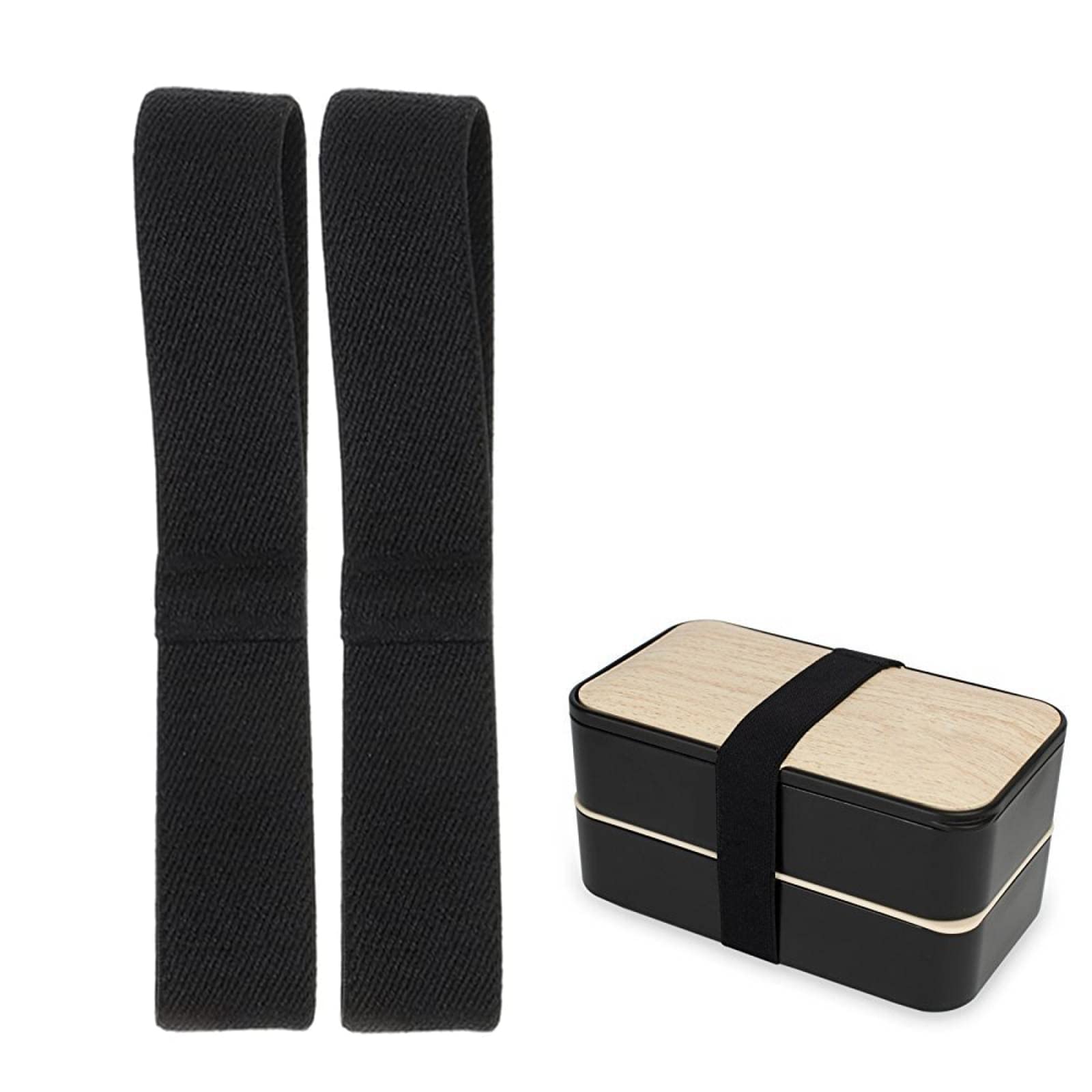 Bento Box Strap Replacement - 2 Pack Adjustable Lunch Container Bands for Home Office, School, Travel & Camping - Secure Fit for Bento Boxes & Meal Prep Containers