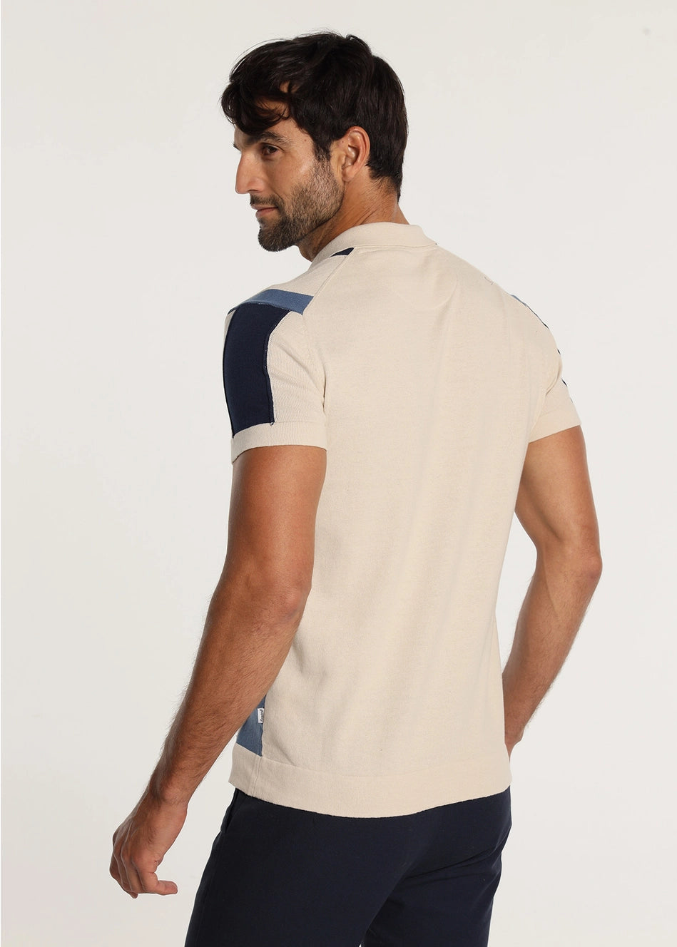 Bendorff Men's Knit Cotton Polo Shirt with Zipper - Comfortable Casual Wear for Work, Golf & Outdoor Activities