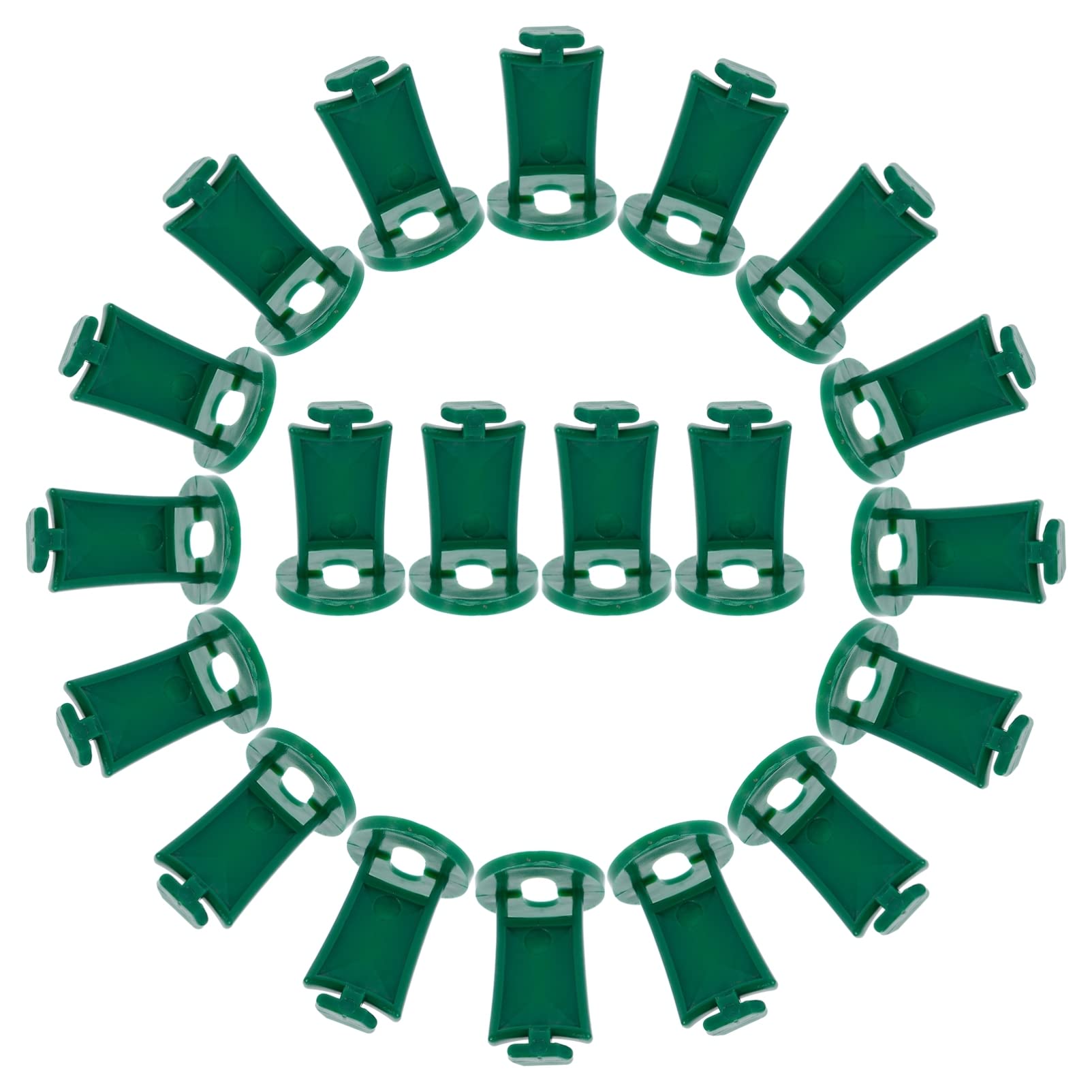VILLCASE 50Pcs Greenhouse Twist Ties - Heavy Duty Plant Support Clips for Greenhouse, Garden, and Vineyard - Durable Plastic Hanging Hooks for Securing Plants, Vines, and Trellises - Perfect for Tomato, Cucumber, and Grape Growing