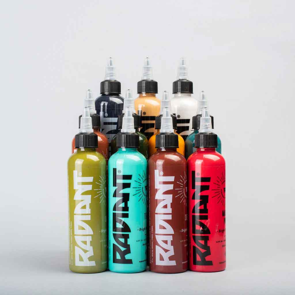 10-Color Neo Traditional Tattoo Ink Set - Vibrant, Long-Lasting Professional Tattoo Pigments for Artists | Perfect for Sleeves, Floral Designs & American Traditional Tattoos