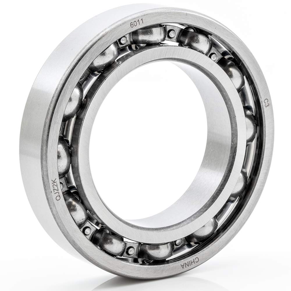 1-Pack 6011-OPEN Deep Groove Radial Ball Bearing 55x90x18mm (IDxODxWidth) Open Style C3 Clearance - High Speed Industrial Machinery, Automotive, Agricultural Equipment Replacement Part