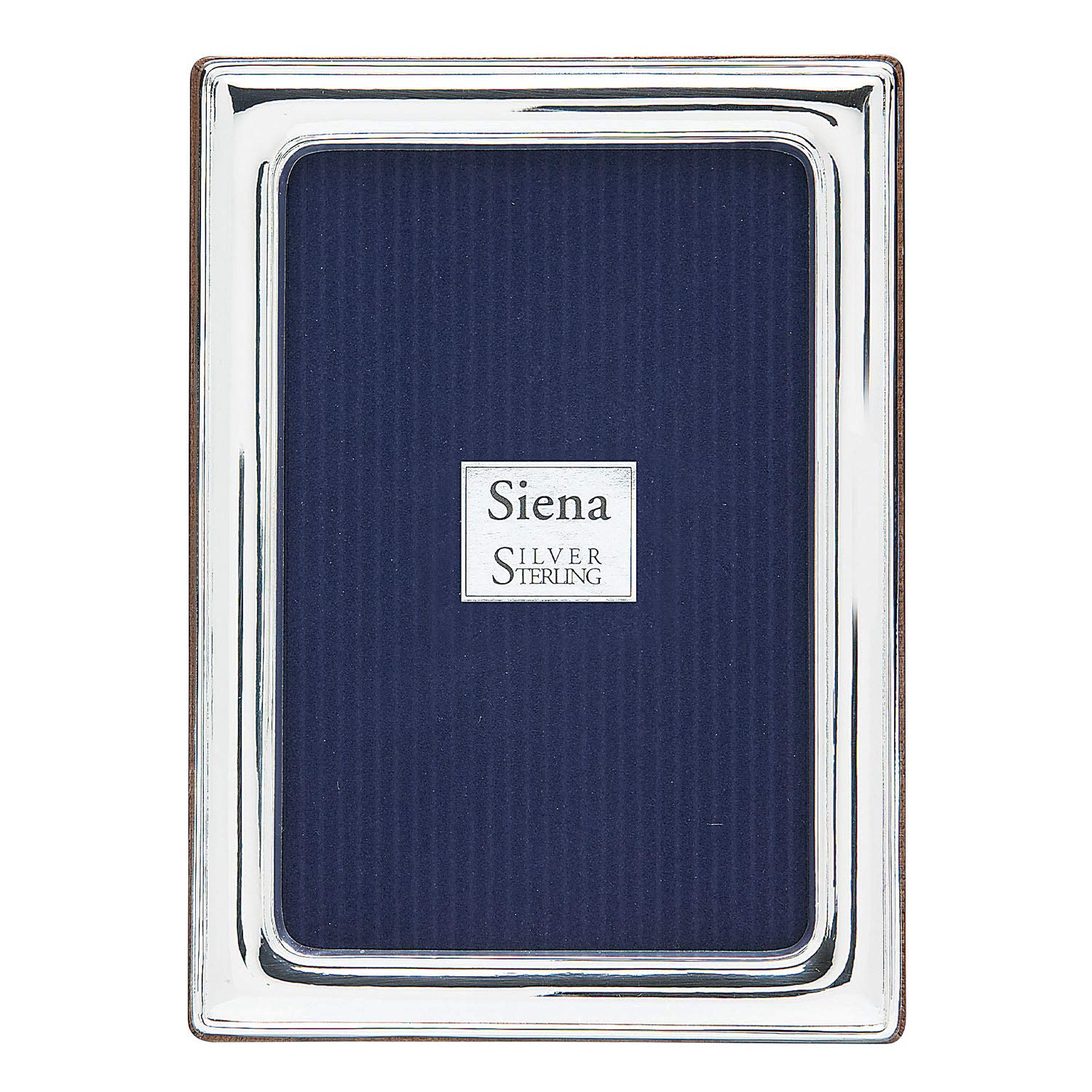 Siena 8x10 Classic Plain Silver Picture Frame - Premium 925 Sterling Silver Photo Frame for Wall Display, Tabletop Decor, Wedding Photos & Gift Giving