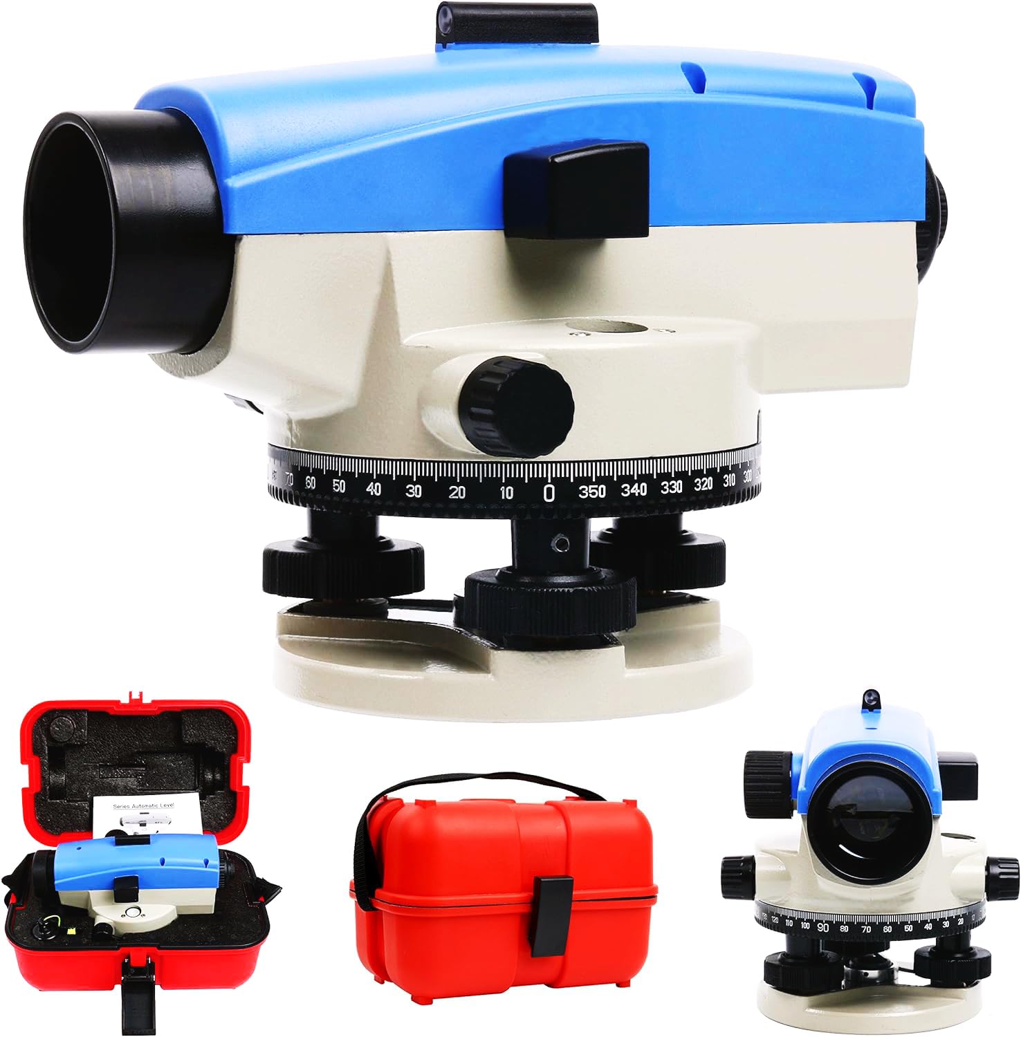 32X High Precision Automatic Optical Transit Survey Level - Auto Level Gauge Measuring Machine for Construction, Land Surveying & Engineering Projects