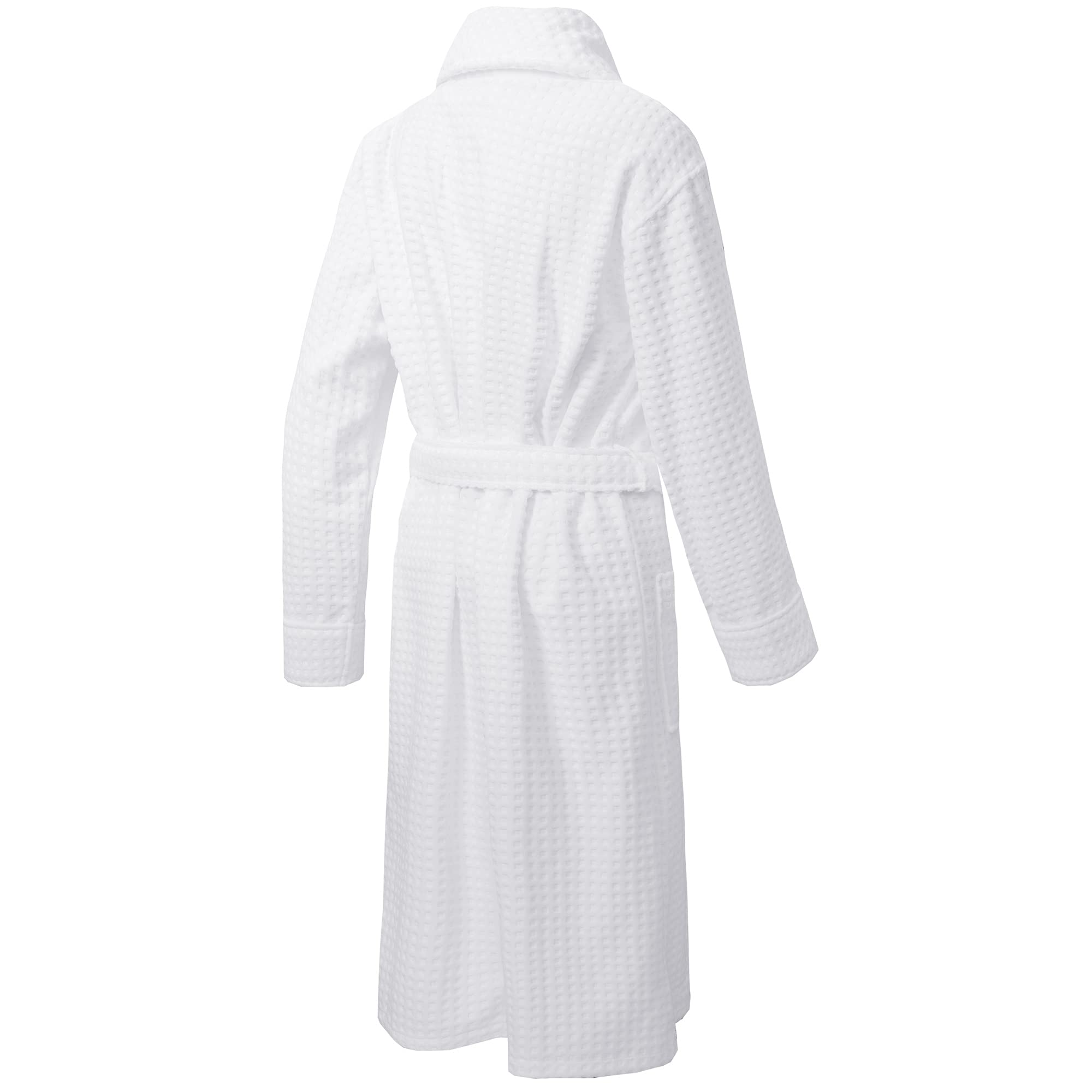 Alpine Swiss Elyse Women's Luxury Waffle Knit Cotton Bathrobe with Shawl Collar - Soft Hotel & Spa Robe for Relaxation at Home, After Shower or Vacation