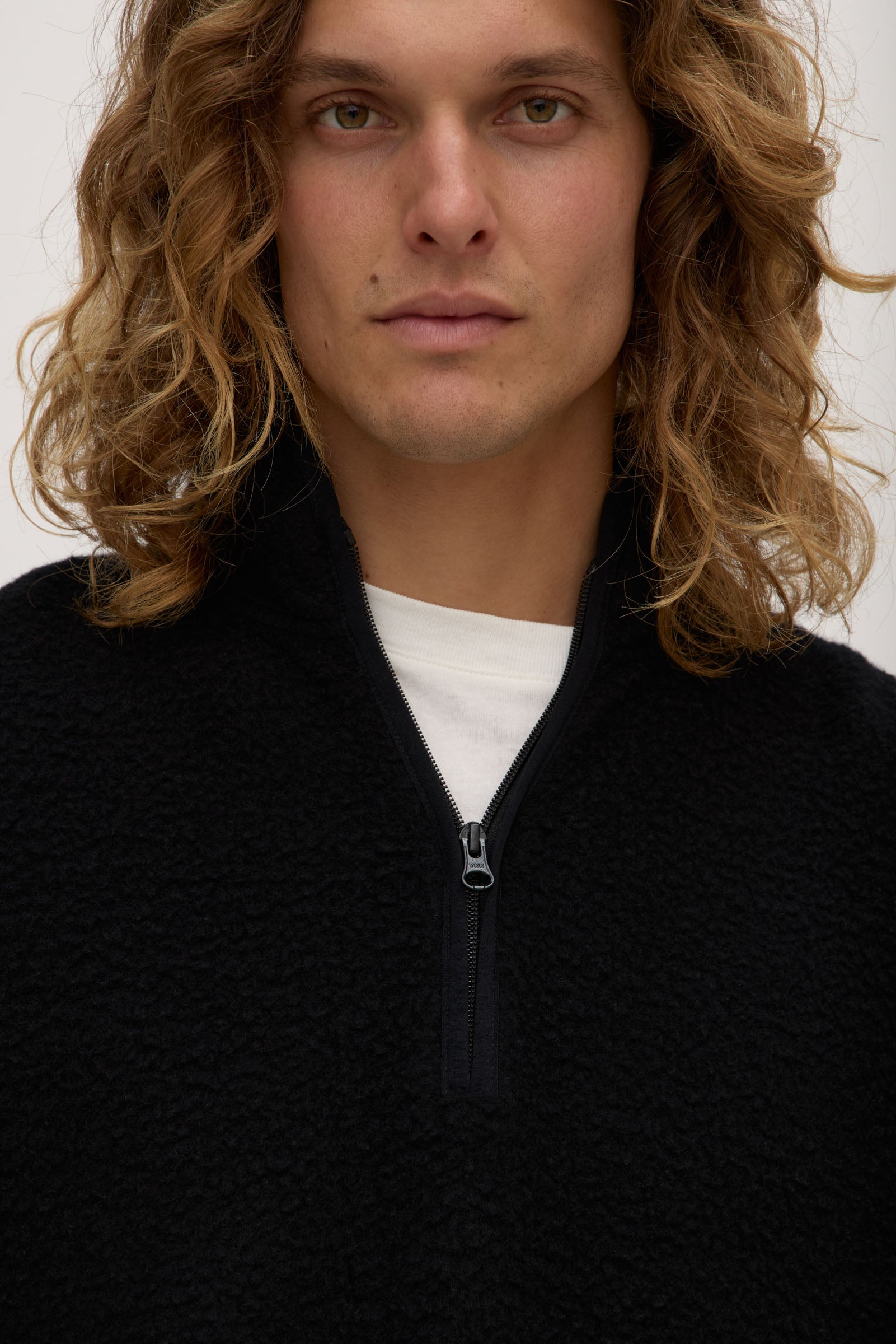 Palmer Wool Blend Funnel Neck Zip Sweatshirt - Warm Winter Pullover for Men & Women - Perfect for Outdoor Activities & Casual Wear