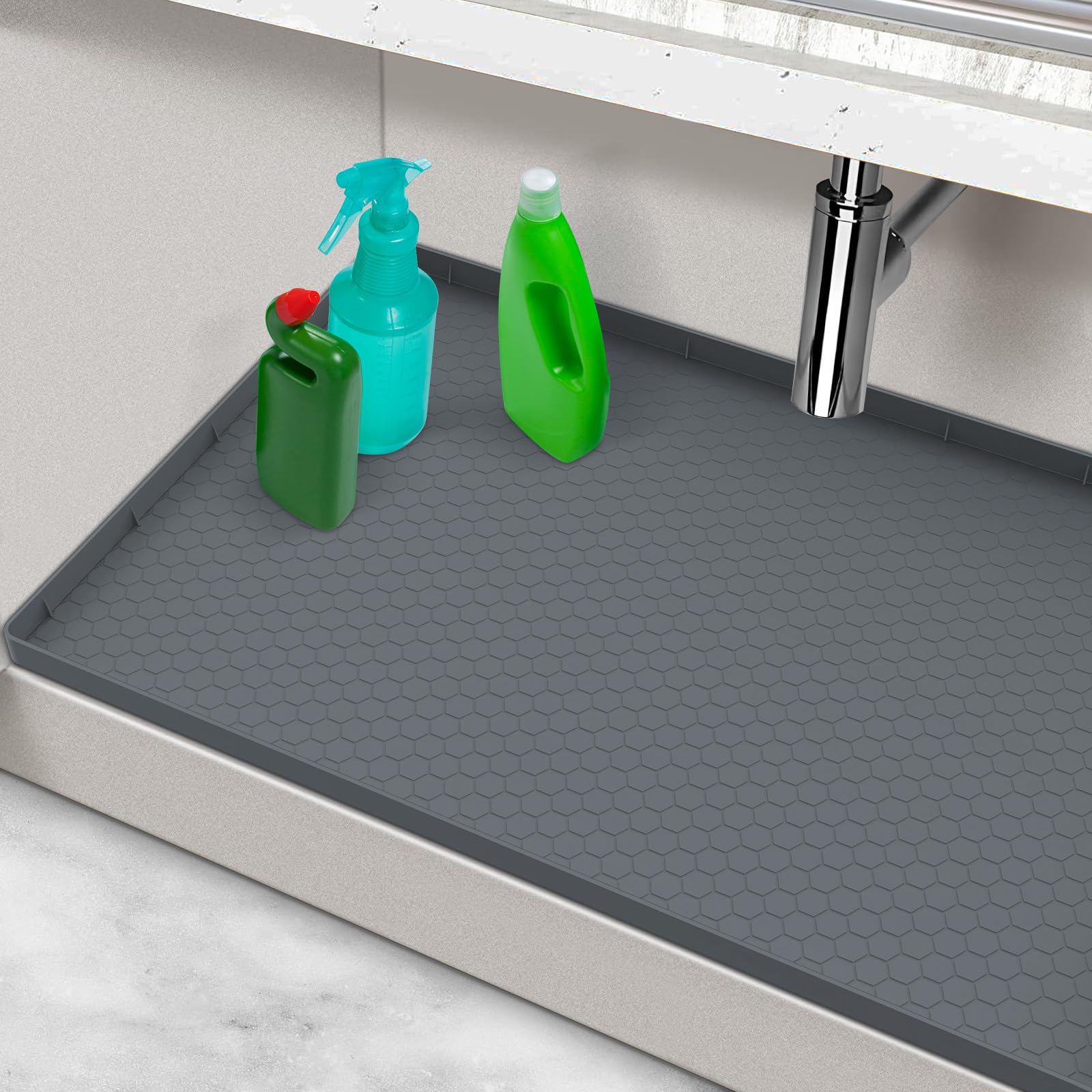 Non-Slip Waterproof Silicone Under Sink Mat 31