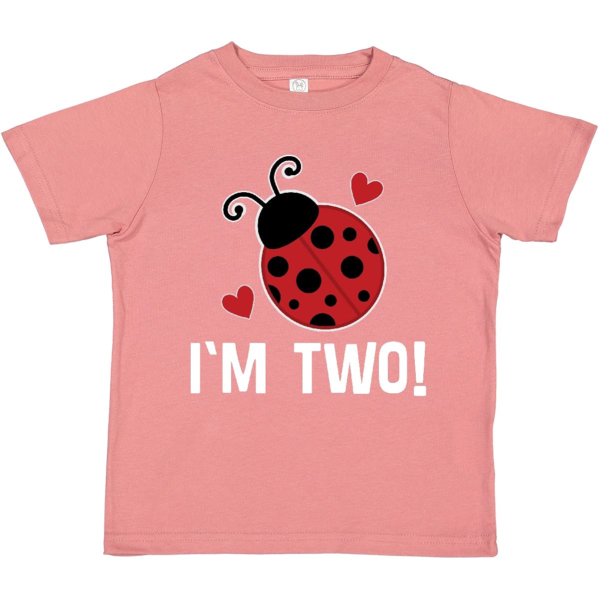 Inktastic 2nd Birthday Ladybug Toddler T-Shirt - Cute 2 Year Old Girl's Top for Birthday Parties & Photo Shoots