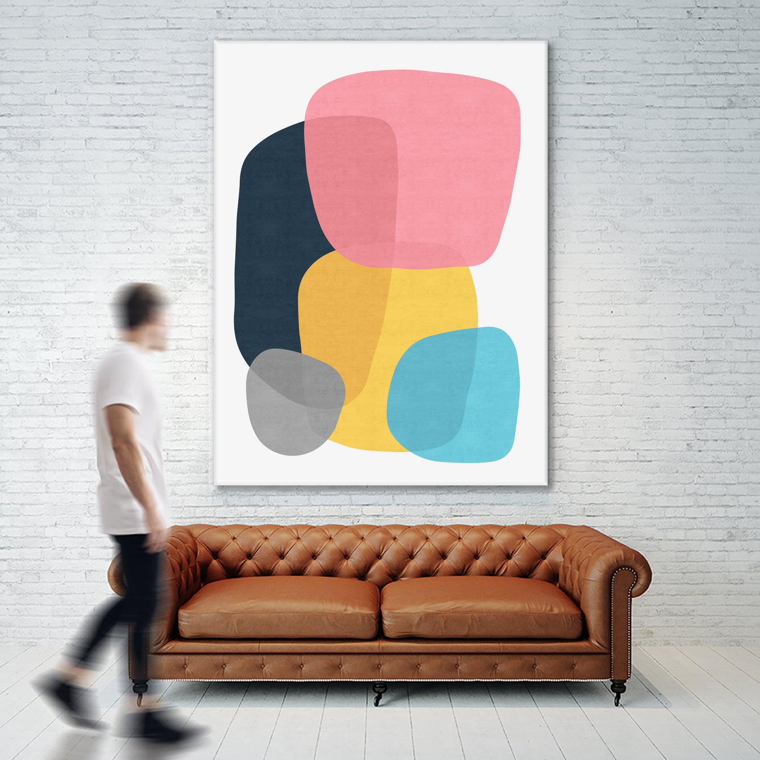 Abstract Vii 2 - Modern Abstract Wall Art Canvas Painting for Home & Office Decor | Perfect for Living Room, Bedroom, or Workspace