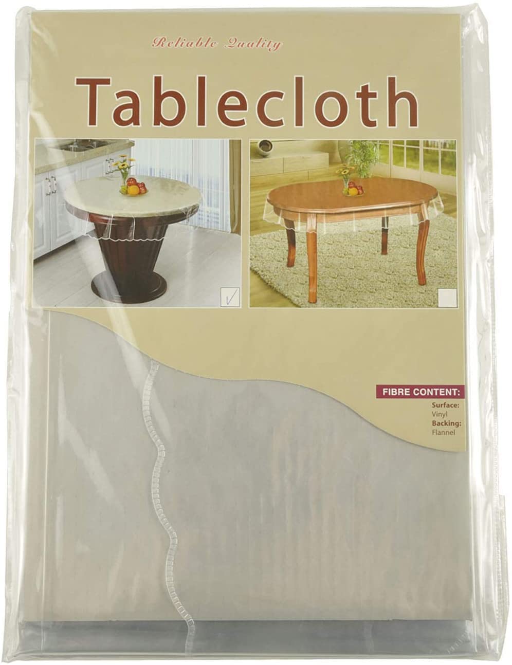 BonzaPicks Heavy Duty Clear Vinyl Tablecloth 54 Inch Round - Waterproof, Oil-Proof, Stain Resistant Plastic Table Cover - Easy to Clean & Wipe - Perfect for Dining Tables, Kitchen, Party, Outdoor Picnic & Everyday Use