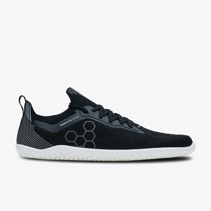Vivobarefoot Women's Primus Lite Knit Barefoot Shoes - Obsidian Color | Minimalist Zero Drop Sneakers for Running, Gym & Everyday Wear