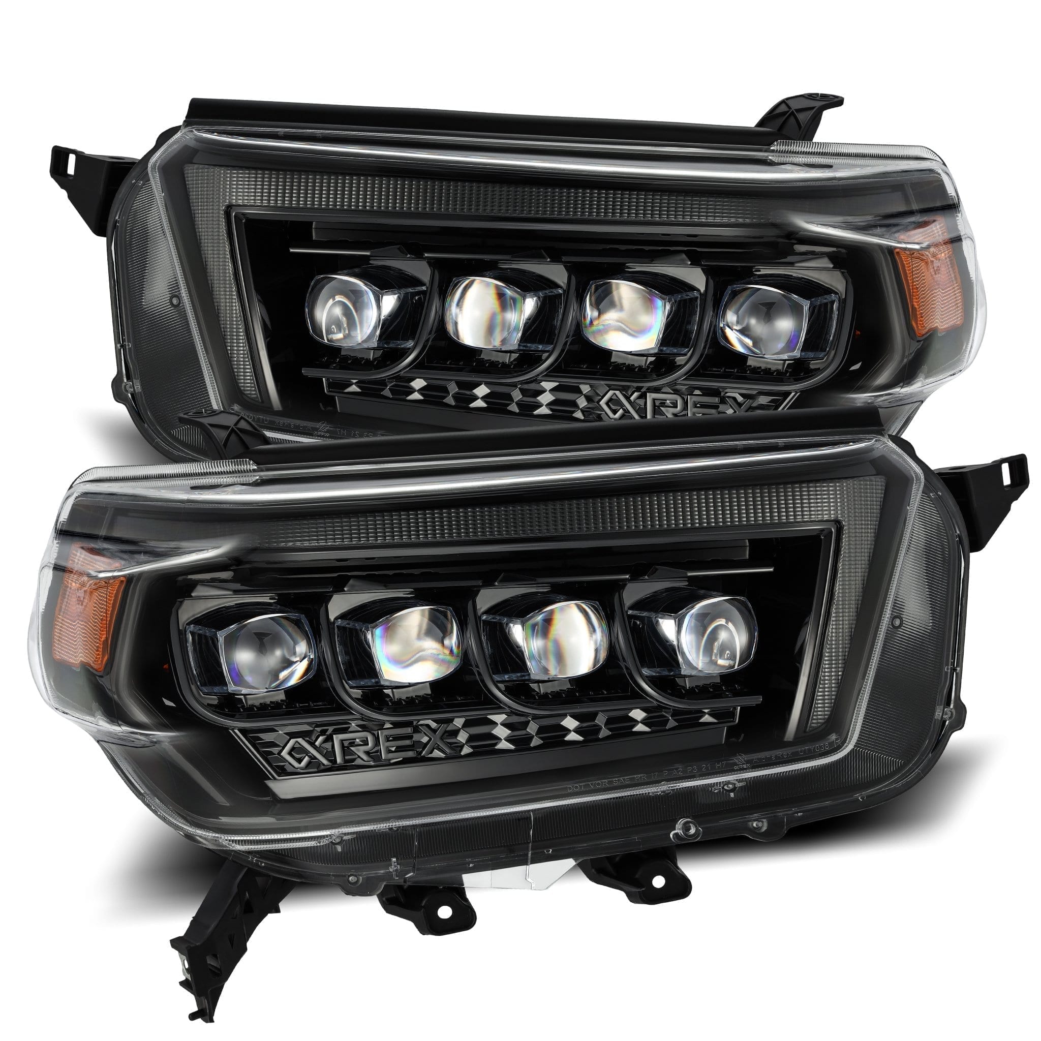 2010-2013 Toyota 4Runner NOVA Series LED Projector Headlights - Alpha Black by Alpha Rex (Part# 880758) - Upgrade for Night Driving & Off-Road Adventures
